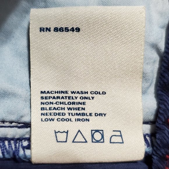 NWT Vintage 32-33x 32 Indigo Palms Chino Corduroy Blue Relaxed Fit Pants - Picture 12 of 13